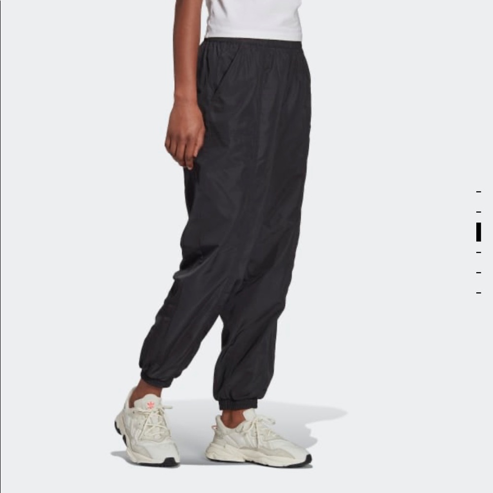 NWT adidas Nylon Track Pants Black Joggers